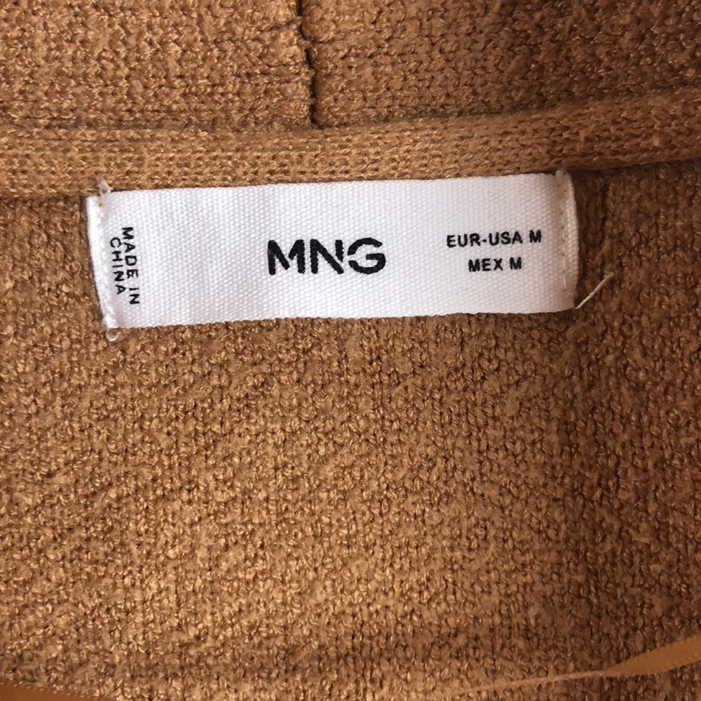 Mango Tan Open-Front Coat - Picture 3 of 10
